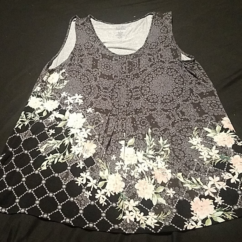 Croft & Barrow pleated tank top